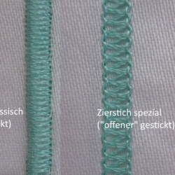 Zierstich  in verschiedenen Ausführungen